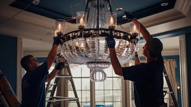 изготовление светильника из металла и стекла